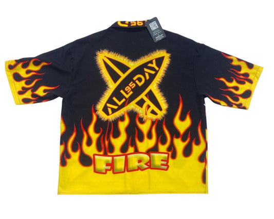🔥 Camisa "Fire Code" – Edición Llamas Urbanas